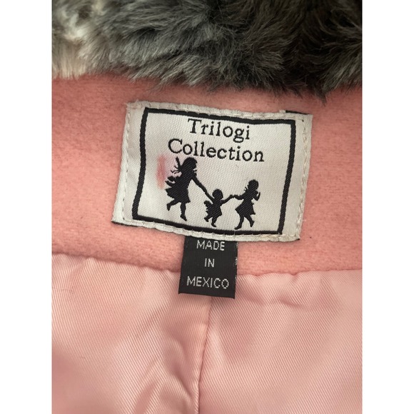 Trilogi Collection Pink Trim Coat with Matching Hat & Muff Set - Picture 9 of 16